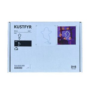 IKEA KUSTFYR Ghost LED Table Lamp Halloween 305.603.25-NEW